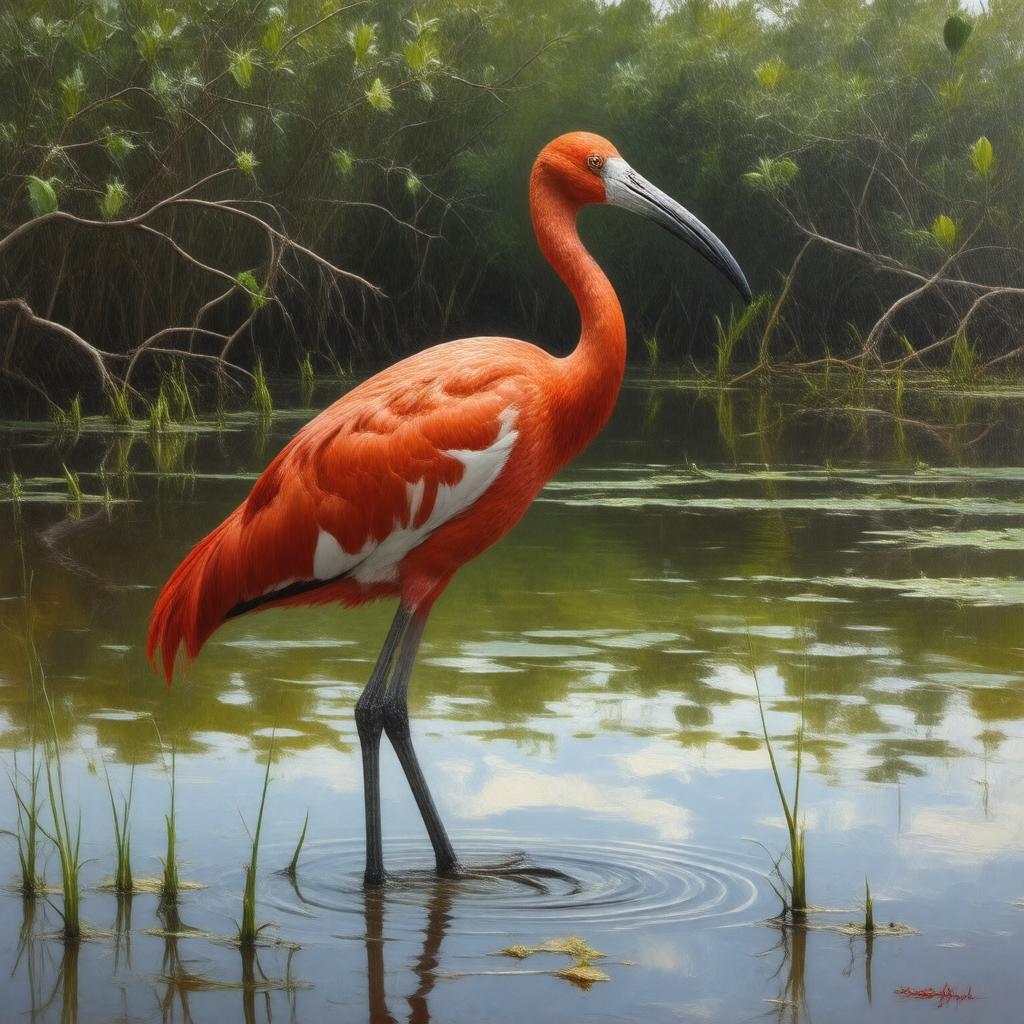 Scarlet ibis